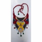 Handloom necklace with beads