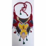 Handloom necklace with beads - Image 2