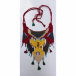 Handloom necklace with beads - Image 3