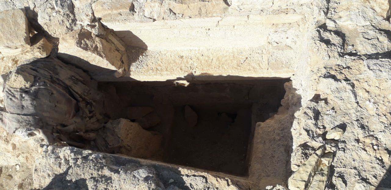 Figure 16: Photos of a secret excavation near the northern walls from the inside, photographed by Muhammad Fares 2025